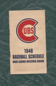 1946 baseball schedule Chicago Cubs EXCELLENT - Picture 1 of 3