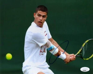 Carlos Alcaraz Signed Autograph 8x10 Photo Wimbledon US Open Champion - JSA COA - Picture 1 of 1