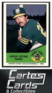 Carlos Lezcano 1984 Cramer Pacific Coast League #79  Tacoma Tigers