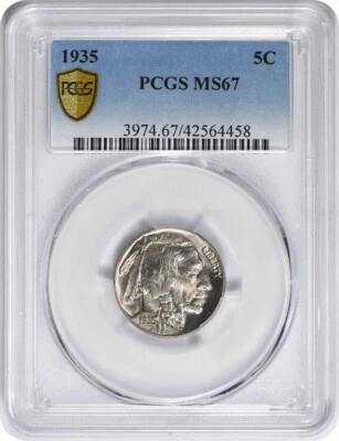 1935 Buffalo Nickel MS67 PCGS - Image 1 of 4