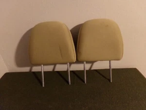06 - 12 Toyota RAV4 Front Left Right Headrest Tan Brown Biege Cloth Set Pair OEM - Picture 1 of 10