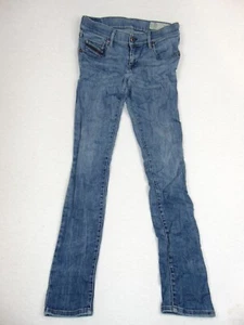 Diesel Grupee Super Slim Skinny Low Waist W28 L32 Blue Denim Jeans - Picture 1 of 8