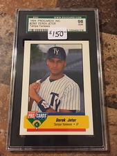 1994 Fleer Procards Derek Jeter #2393 SGC 98 GEM MINT Dead Centered