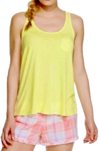 (NWT) Jenni Bright Yellow One Pocket Lounge/Pajama Tank Top Size S - Picture 1 of 7