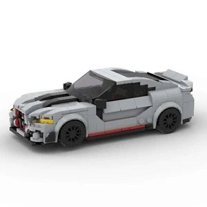 MOC LEGO Car: BMW M4 CSL GRAY Speed Champions Style Fast Delivery Perfect Gift - Picture 1 of 5