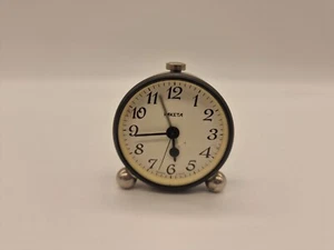 Raketa  1960's vintage mini alarm mechanical table clock Made in USSR Soviet - Picture 1 of 6