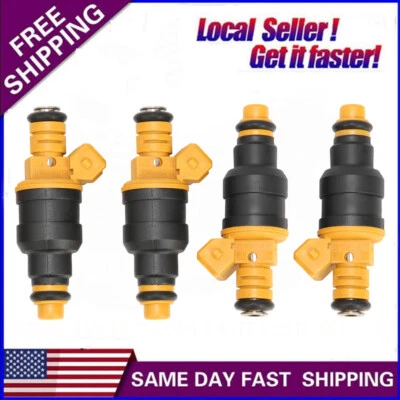 4X Flow of Matched Fuel Injectors 280150943 For Ford F150 F250 F350 1990-2005 - Image 1 of 4