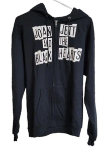 Joan Jett and The Black Hearts 2014 concert hooded Sweatshirt Adult Medium - Picture 1 of 3