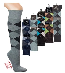 6-12 Paar Damen Herren Kniestrümpfe Baumwolle Mädchen lange Socken Reitstrümpfe - Bild 1 von 6