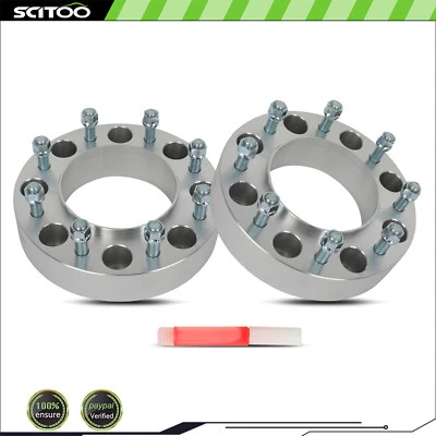 2X 2" Hub Centric Wheel Spacers 8x200 14x1.5 For Ford F-350 Super Duty 2005-2024 - Image 1 of 4