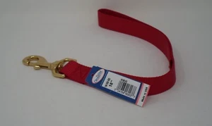 1 INCH WIDE 18 INCHES LONG RED SINGLE PLY NYLON TRAFFIC LEAD - Picture 1 of 2