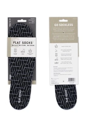 NUEVO CON ETIQUETAS-Calcetines Planos Unisex Sin Calcetín Forro Zapato Inserto, Negro, Suave, Cómodo, Sin Apesto Foto 1 de 4