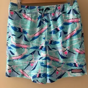 Vineyard vines boys 12-14 airplane vibrant bathing suit trunks NWT - Picture 1 of 5