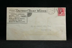 Michigan: Detroit 1894 All Kinds of Boat Works Werbung Cover - Bild 1 von 2