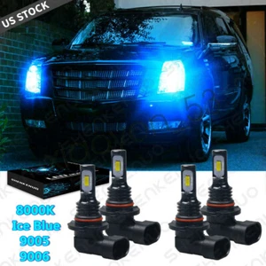 Bombillas LED de luz alta y baja para Cadillac Escalade 2002 8000 k combo 9005 9006 - Imagen 1 de 12