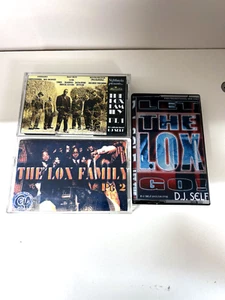 3X RARE DJ SELF THE LOX FAMILY 1 2 AND 3 NYC MIXTAPE CASSETTE TAPE LOT JADAKISS - Picture 1 of 5