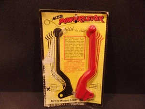 VINTAGE M.T.D. MTD POWER RED PLASTIC CLUTCH BRAKE LEVER SET  - Picture 1 of 8