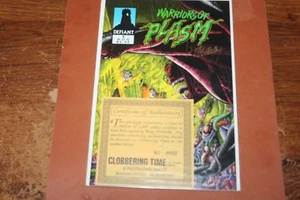 WARRIORS OF PLASM #1 SIGNED BY MIKE WITHERBY #822 W/COA - Picture 1 of 4