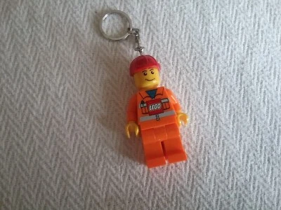 Rare Lego Construction Worker LED Torch Keyring - Image 1 of 3