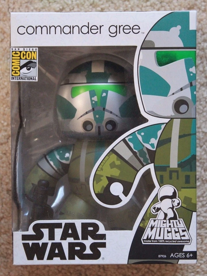 Figura de vinilo verde SDCC 2008 Star Wars Mighty Muggs Commander Foto 1 de 1