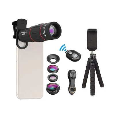 APEXEL 4 IN1 SMARTPHONE LENS KIT FOR IPHONE ANDROID  CELLPHONE S6L4 - Image 1 of 4