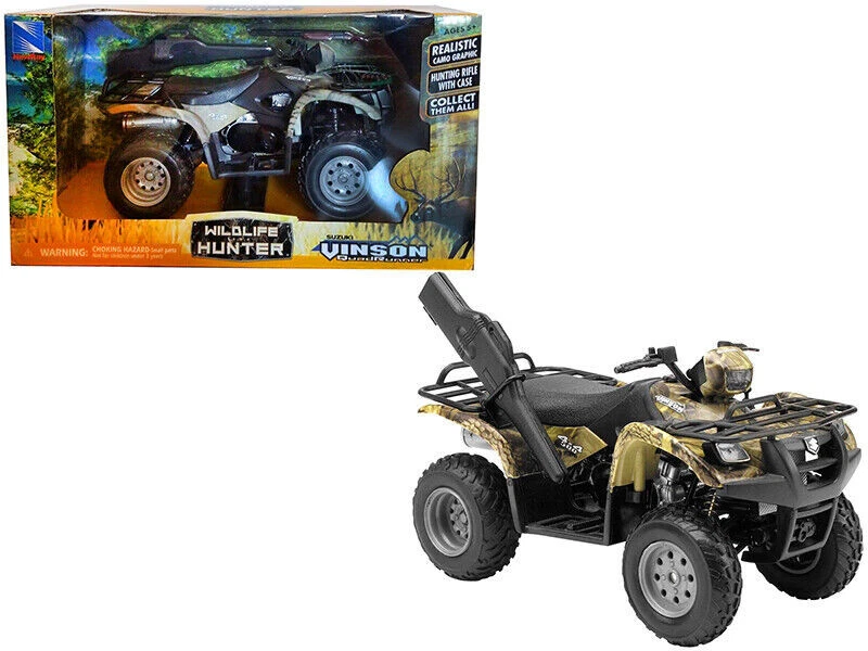 Suzuki Vinson 500cc 4X4 Green Camo 1;12  Quad Toy Model by New Ray 42903 - Изображение 1 из 1