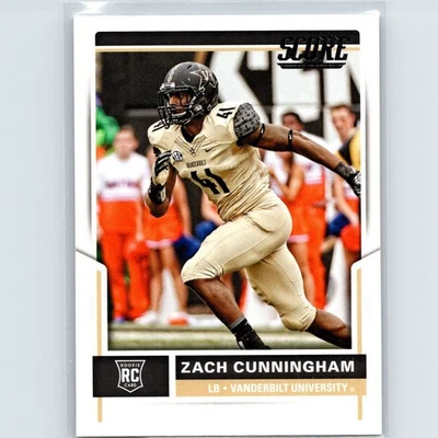 2017 Score - Rookies Zach Cunningham #344 (RC) - Vanderbilt - Image 1 of 2