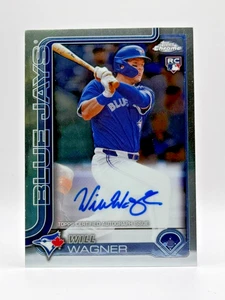 2025 Topps Chrome - Rookie Autographs Will Wagner #RA-WW On Card Auto - Picture 1 of 2