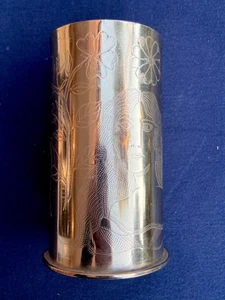 Vaso in Bronzo da Bossolo Lorenz Tempini Trench Art Ricordo Vallarsa ww1 - Foto 1 di 13