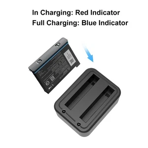 Fast Battery Charger for Insta360 X3 Dual Batteries Charging USB Type-C Base HUB - Photo 1 sur 6