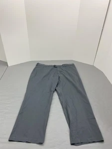 Perry Ellis Portfolio Herrenhose 40 x 29 grau elegant vorne flach Stretch Arbeit Freizeit - Bild 1 von 10