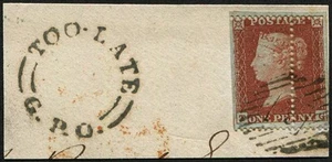1d SG 17 (Pl.194 'TG' ESTADO 1) VFU 'MIS-PERFED', en pieza (imperfecto en los lados) t... - Imagen 1 de 1