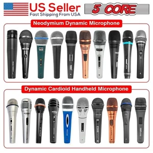 5Core XLR Microphone Dynamic Mic Karaoke Singing Studio Mics Handheld Microfono - Picture 1 of 23