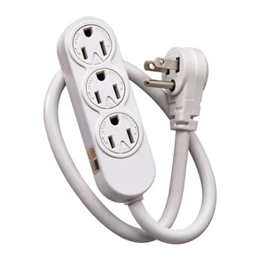 3-Outlet Power Strip for Use Inside Structured Media Center, 49605-APS, White - Picture 1 of 1