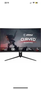 MSI G32CQ5P 32 Curved 1440P 170Hz QHD Gaming Monitor 1ms Freesync - Photo 1/7