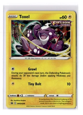 Toxel - SWSH209 Sword & Shield Black Star Promo Card Holo -NM - POKEMON TCG - Image 1 of 2