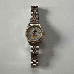 Brand New Disney® Ladies Two-Tone with Moving Arms Mickey Mouse Watch - Picture 1 of 6