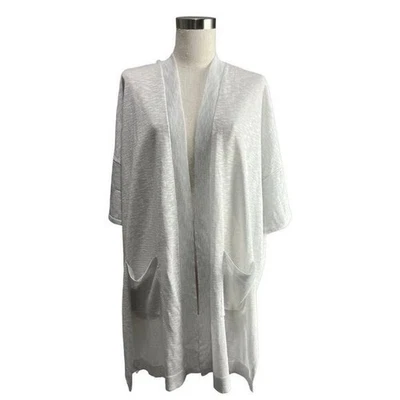 Cárdigan Chico’s Dos Bolsillos Ligero Frente Abierto Nuevo con Etiquetas Gris Talla Grande Pequeño Foto 1 de 4