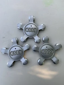 09-17 AUDI Q5 Wheel Rim Center Caps Logo Emblem Covers OEM Lot Of 3 - Picture 1 of 5