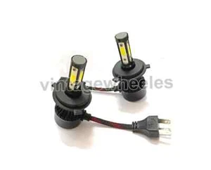 2 X Super White LED Bulbs Headlight High Low Beam Fits Universal Motorcycles - Picture 1 of 6