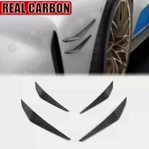 REAL Carbon Fiber Front Side Spliiters Canard Fins For BMW G80 M3 G82 M4 21-24 E - Picture 1 of 14