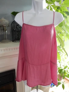 Intimate Free People rosa Schößchen Cami Tanktop gepunktet Spaghettiträger M $ 48 - Bild 1 von 5