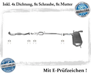 Auspuffanlage Hyundai Tucson 2.0 2WD Bj.04-08 Auspuff mit Flexrohr Dichtung - Bild 1 von 5