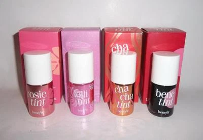 Benefit Lip & Cheek Stain Posie Cha Cha Bene Gogo Love Tint PICK 0.2oz Full Size - Image 1 of 2