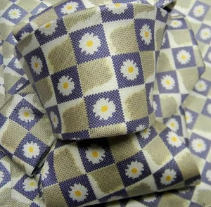COMPLETO UOMO beige CRAVATTA SETA 8 POCHETTE DA TASCHINO a quadretti blu e fiori - Bild 1 von 1