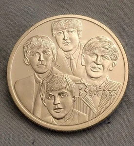 Beatles Silver Coin Pop Music Rock n Roll Group Band Songs Cavern Club Yesterday - Imagen 1 de 24