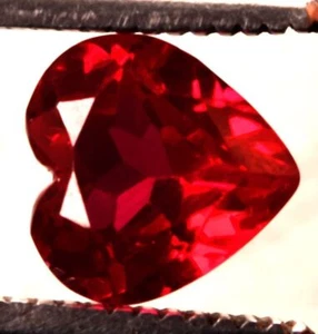 30.30 cts Natural Mozambique Red Ruby Heart Shape Certified Treated Gemstone R16 - Picture 1 of 4