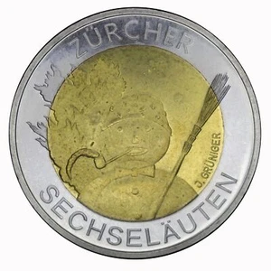 2001 Switzerland Coin 5 Francs Sechseläuten Of Zurich MF102361 - Picture 1 of 2