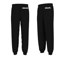 SOLLSO. Sweatpants „Pure Logo klein“, Farbe Dark Black, Gr. L-10XL, OVERSIZE!!