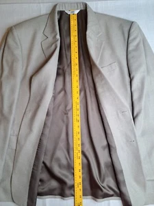 Versini Herren Sport Mantel Blazer Zwei Knopf Grau Seide & Wolle Größe 50 R - Bild 1 von 7